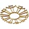 Ekena Millwork Augustus Architectural Grade PVC Pierced Ceiling Medallion, Gold, 22"OD x 7 3/4"ID x 3/4"P CMPP22AUSGO - alternate 3
